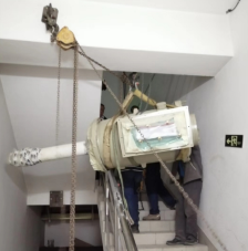 吊裝帶用于廠房空調安裝