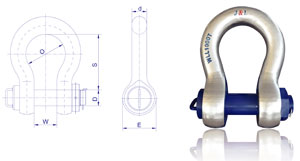 巨力大噸位圓截面卸扣產品展示