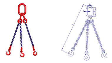 巨力組裝型T8級三肢鏈條索具產(chǎn)品展示
